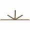 Ekena Millwork Saratoga Rough Sawn Timber Gable Bracket, Douglas Fir, 108"W x 49"H x 2"D x 4"F, 11/12 Pitch GBW108X49X0204SAR00RDF - alternate 3
